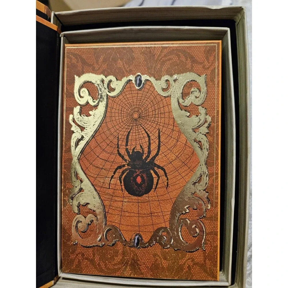 Elegant 3 Pc Nesting Storage Box Set Victorian Goth Halloween Spider Scary Story